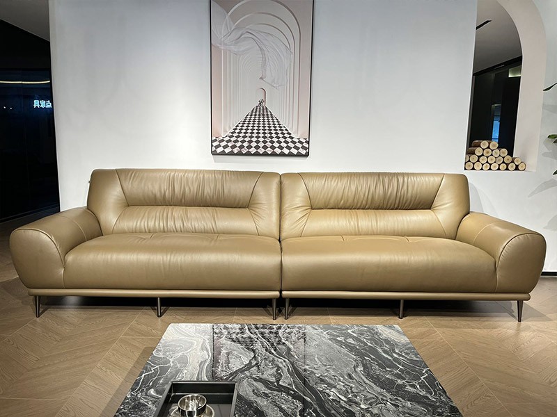 Luxury Living Room Furniture Hotel Couch Classic Chesterfield Genuine Leather Sofa