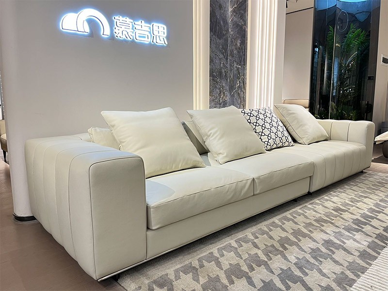 High end leather sofa