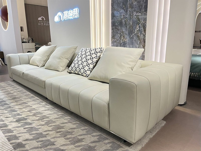 High end leather sofa