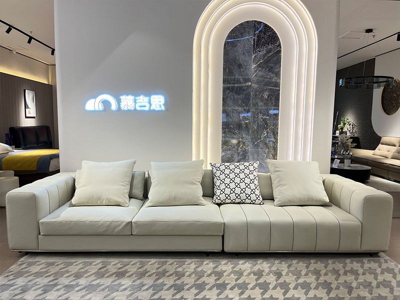 High end leather sofa